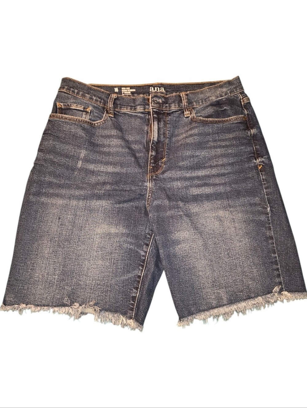 ANA High Rise Denim Bermuda Sz 16